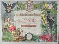 1903 Ehrenurkunde Lorenz Müller Gesamt